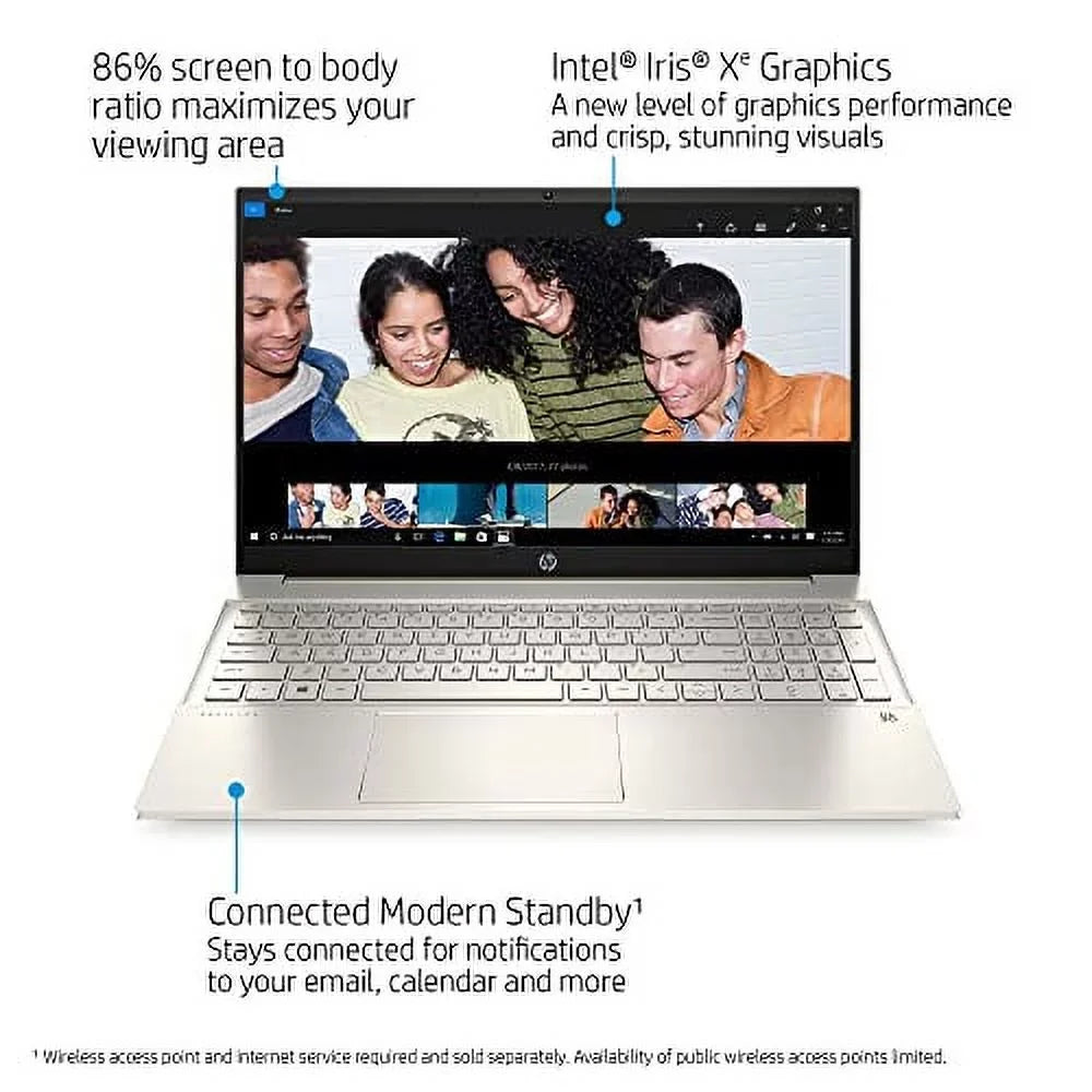 Pavilion 15-EG00 Laptop 2021 New, 15.6" FHD IPS Touchscreen,  i7-1165G7 4-Core, Iris Xe Graphics, 16GB DDR4, 512GB SSD, Backlit Keyboard, Wi-Fi 6, Card Reader, Win10 Pro, COU 32GB USB