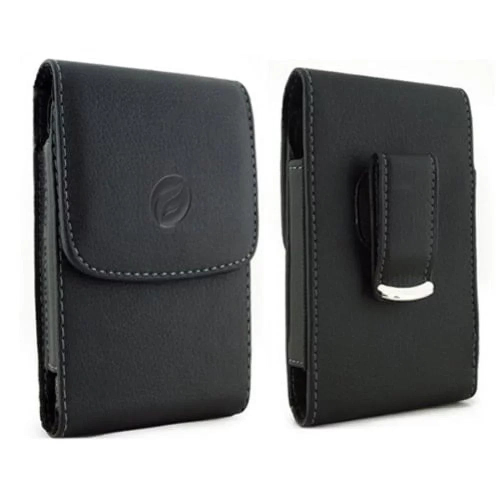 Black Leather Case w Headset OEM 3.5mm Handsfree Earphones L5K for  G6 G8 ThinQ, G7 ThinQ - Motorola One, Moto X4 X Play G7 Play, Droid Maxx 2 - Nokia 8 -  Galaxy S9, S8 S7 Edge