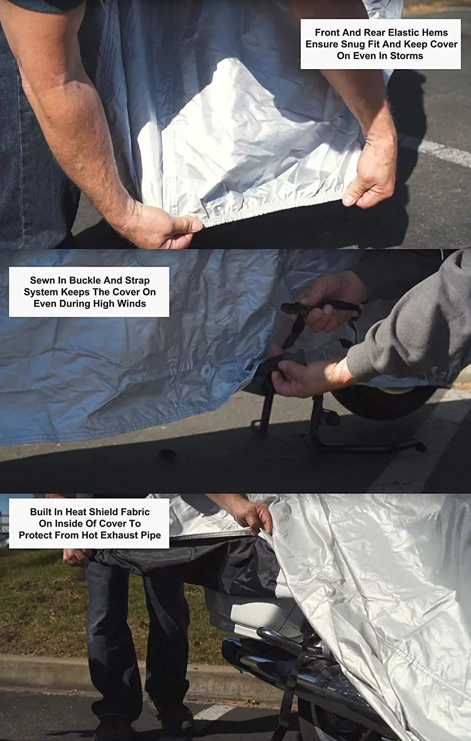 Weatherproof Motorcycle wrap matching With 2016 Beta Evo 200 - Outdoor & Indoor - Protect From Rain aqua, Snow, Sun - Built In Reinforced Securing Straps - Durable Material - Free Storage Bag