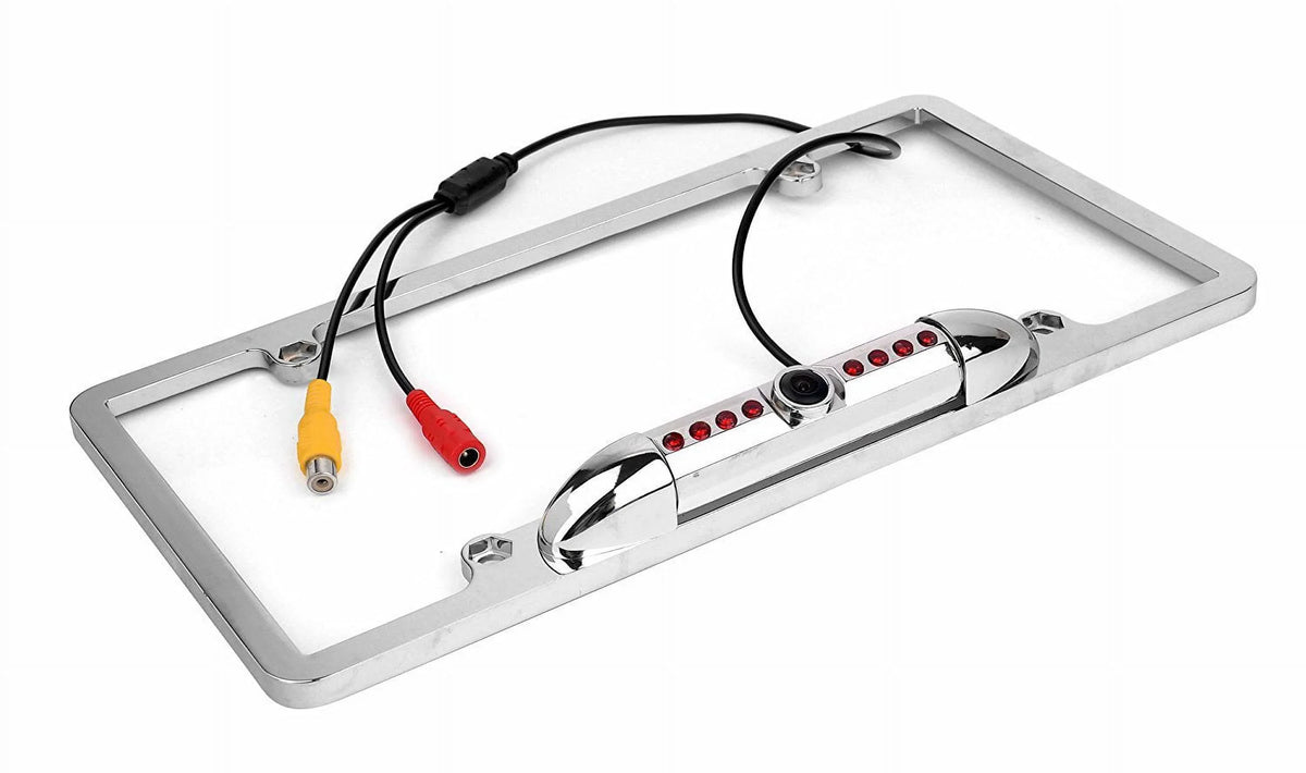 New 12V Car Rear View Backup Camera 8 IR Night Vision US License Plate Frame CMOS