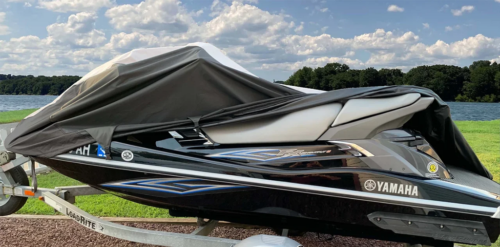 SUPER HEAVY-DUTY TOP OF THE LINE JETSKI wrap suitable for Yamaha VX110 2005-2008 Jet Ski PWC wrap Black/Grey