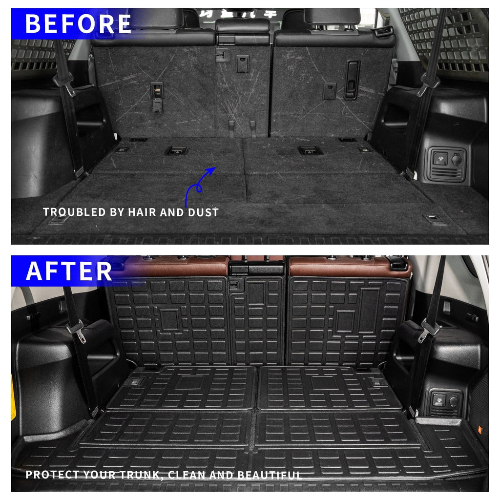 Fit 2013-2023  4Runner 7 Seats Floor Mats Trunk Mat Cargo Mat Cargo Liner Accessories