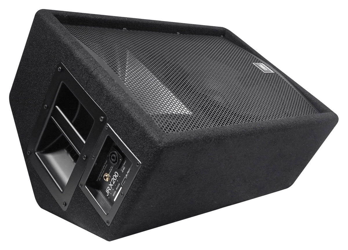 JBL JRX212 1,000 Watt 12" 2-Way DJ P/A Speaker Floor Wedge Monitor + Hand Truck