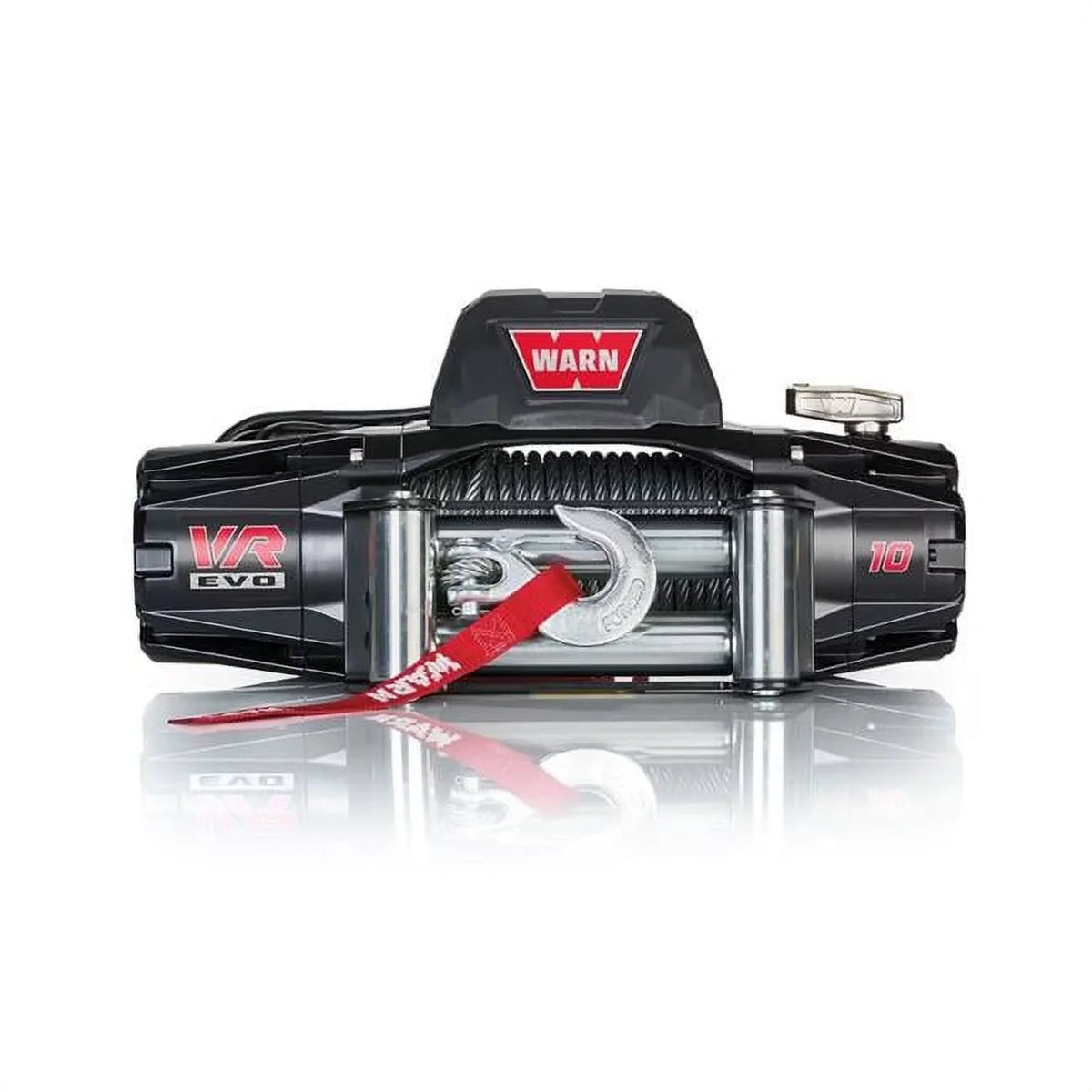 Remote Roller Fairlead - 100K lbs. 12V VR EVO 10 Steel Rope Winch Kit with 12 ft. x 90 ft. 0.359 in