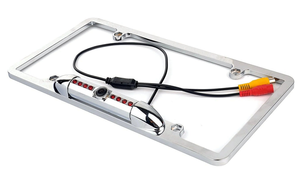 New 12V Car Rear View Backup Camera 8 IR Night Vision US License Plate Frame CMOS