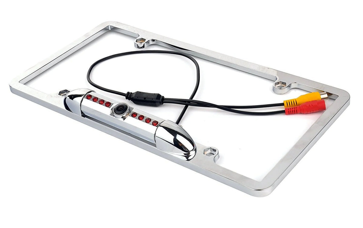 New 12V Car Rear View Backup Camera 8 IR Night Vision US License Plate Frame CMOS