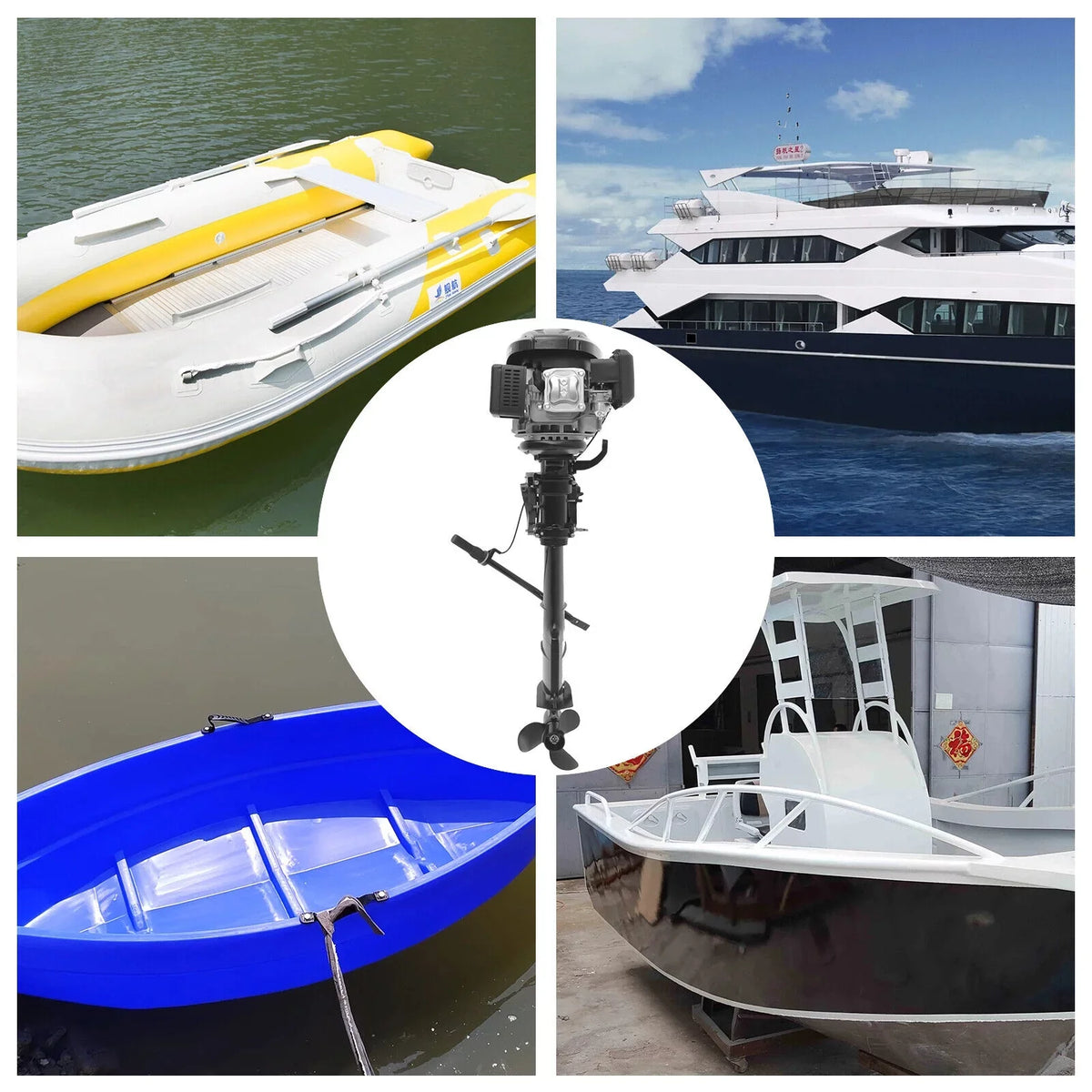 7.5  3600R/Min Outboard Motor Fishing vessel EngineWater Cooling System 196CC 1.8 Liters