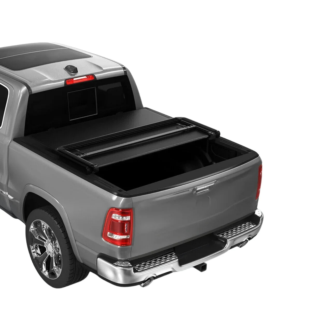 Ledkingdomus 5.7 ft Bed Soft Tri-Fold Truck Bed Tonneau shield matching with 2019-2023 Dodge Ram 1500
