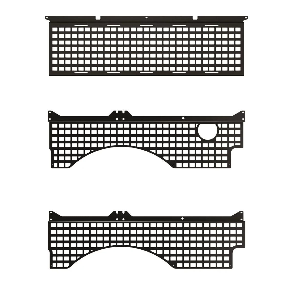Putco 195411 Molle Panel Fits 16-21 Titan Titan XD Fits select: 2017 NISSAN TITAN S, 2016-2018 NISSAN TITAN XD