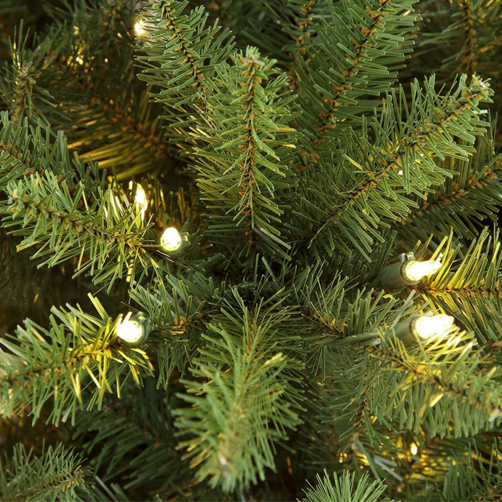 Pre-lit Slim Fraser Fir Artificial Christmas Tree 800 UL listed Clear Lights. 9 ft