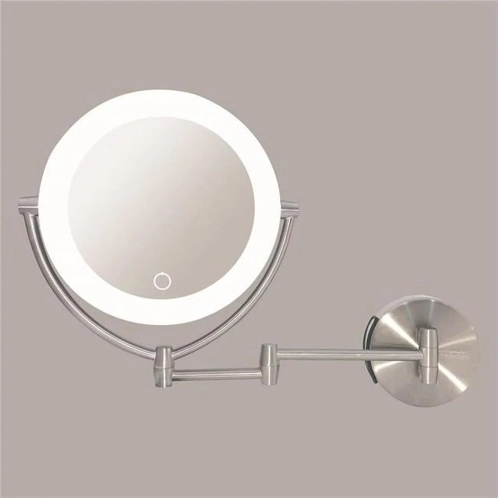 1x & 10x Magnifying Lighted Makeup Vanity Mirror with 3 Touch, 3 Tones, AC Adapter & Battery. Rucci M1000 13.5 in