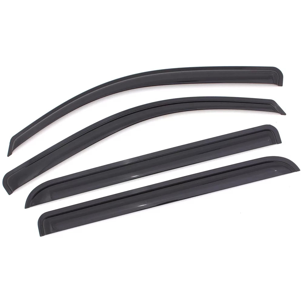 Ikon Motorsports suitable with 11-19  Explorer Acrylic Window Visors Vent Deflector Rain Guard 4Pc Set Outside Mount 2011 2012 2013 2014 2015 2016 2017 2018