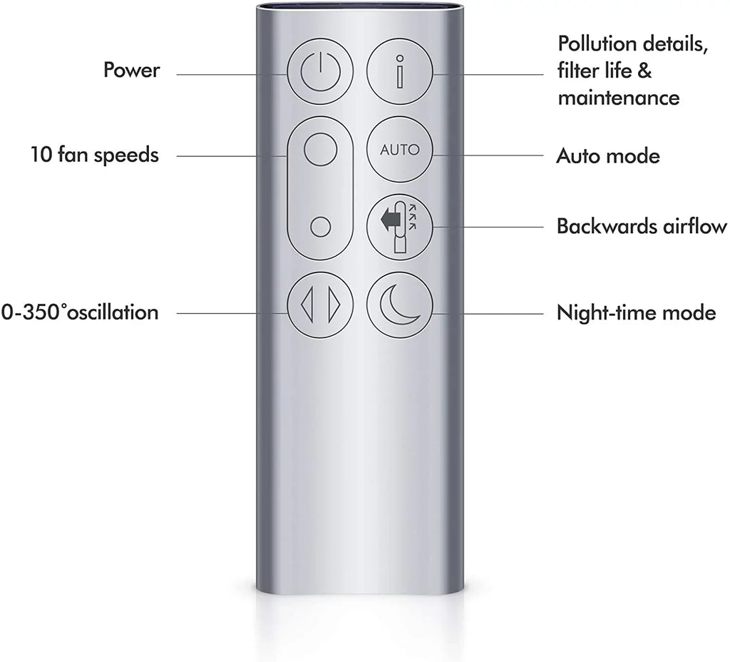 Dyson TP04 Pure Cool HEPA Air Purifier and Tower Fan - Nickel - Refurbished