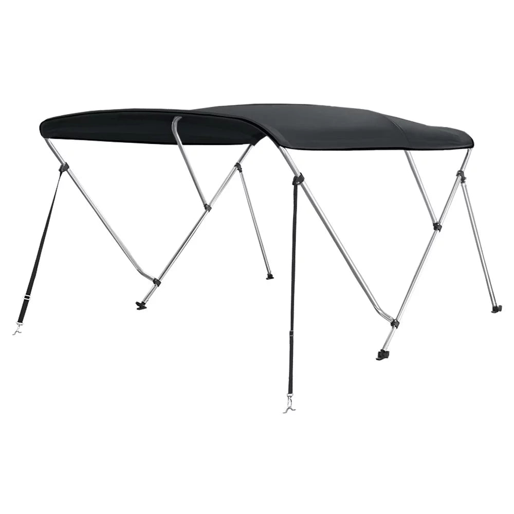 L x 73" - 78" W Solution Dye BLACK. Bimini Top vessel wrap 46" High 3 Bow 6' ft