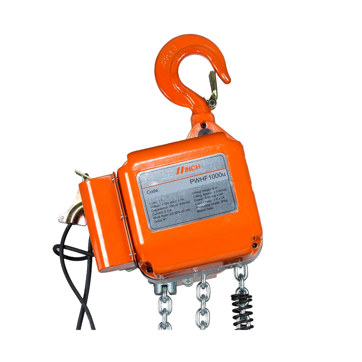 FEC G80 Chain M3/H2 220/240V Wireless. Prowinch 1 Ton Electric Chain Hoist 20 ft
