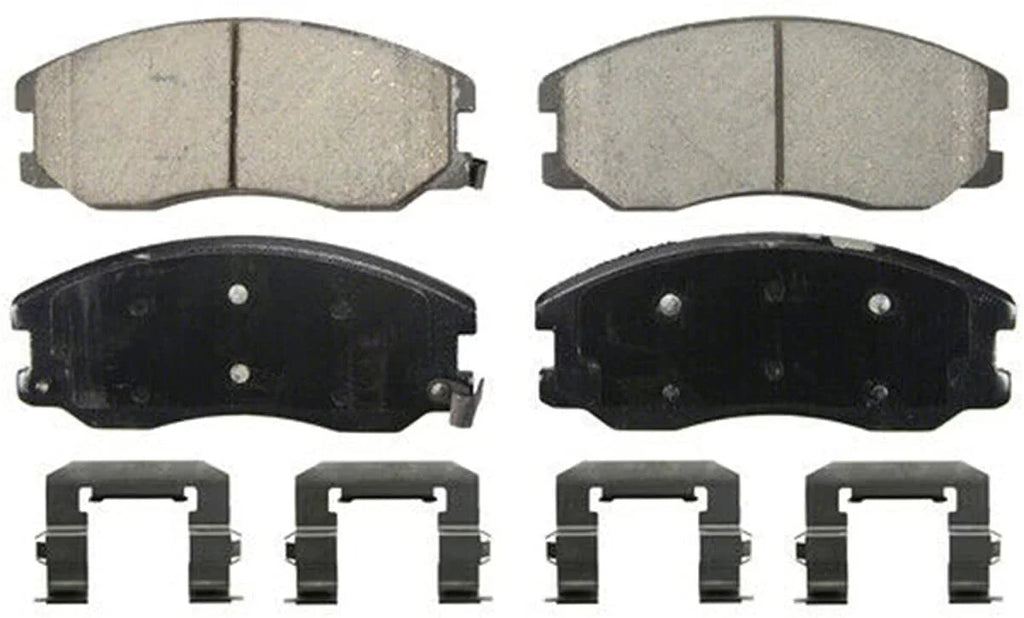 Detroit Axle - Brake Pads for Chevrolet Captiva Sport Equinox Pontiac Torrent Saturn Vue Suzuki XL-7, 4 Front and Rear Ceramic Brake Pads Replacement Fits select: 2008-2009 SATURN VUE XE