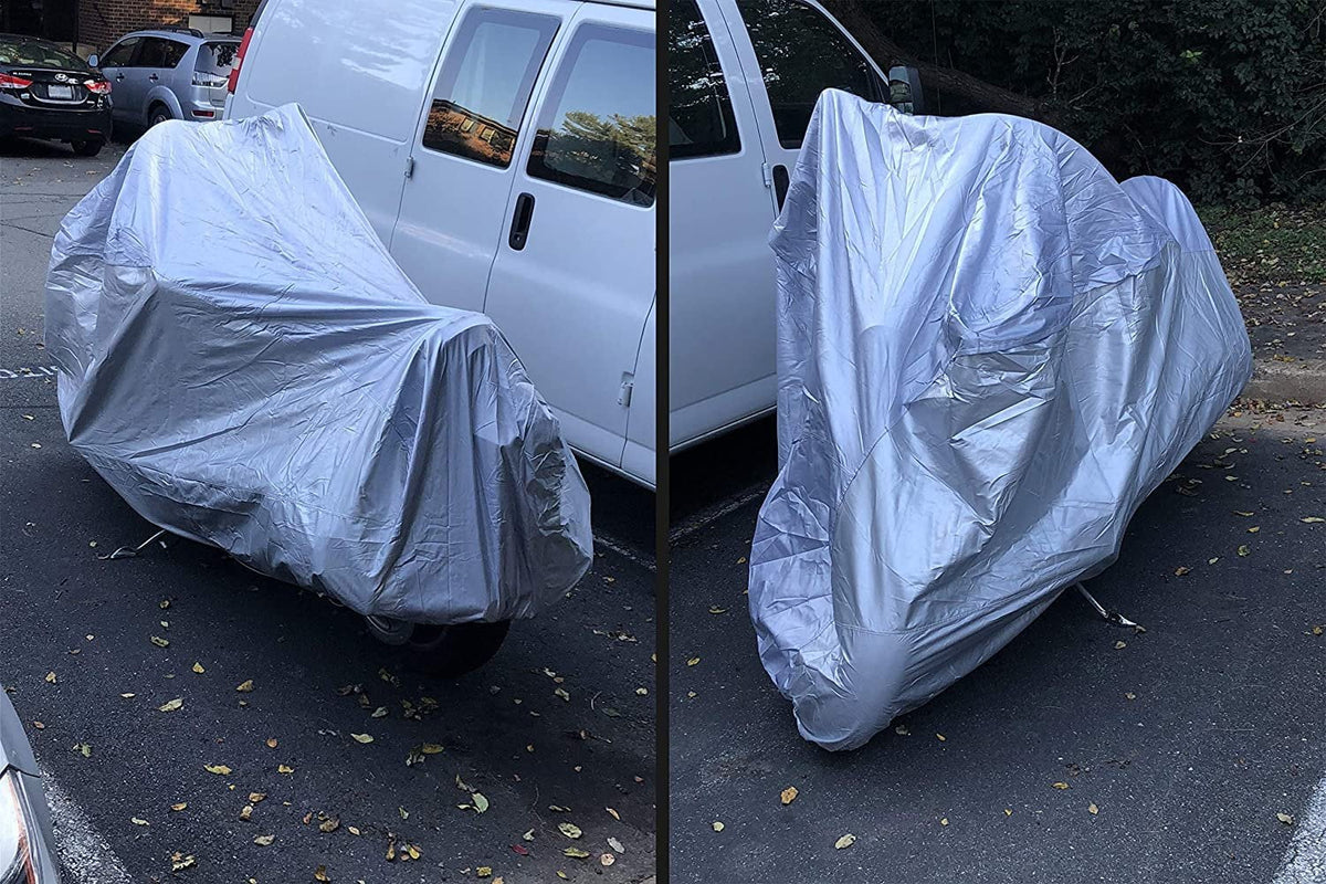 Weatherproof Motorcycle wrap matching With 2016 Beta Evo 200 - Outdoor & Indoor - Protect From Rain aqua, Snow, Sun - Built In Reinforced Securing Straps - Durable Material - Free Storage Bag
