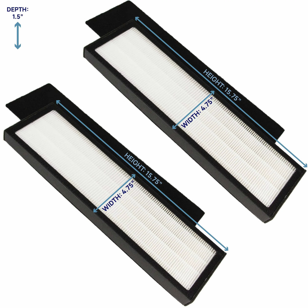 Filter Bros HEPA Filter B Replacement appropriate With GermGuardian FLT48252PK - AC4825, AC4870, AC4825DLX, Home Air Cleaner Guardian Purifiers with Technologies, AC4900CA, CDAP4500BCA, and CDAP4500WCA