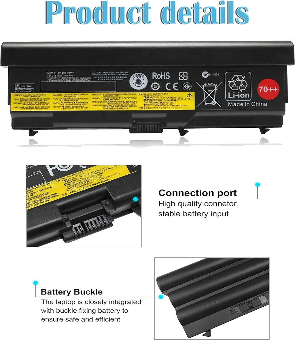 Bovekeey T430 W510 70++ 0A36303 y 94Wh for  ThinkPad T420 T410 T530 T520 T510 W530 W520 L430 L420 L412 L530