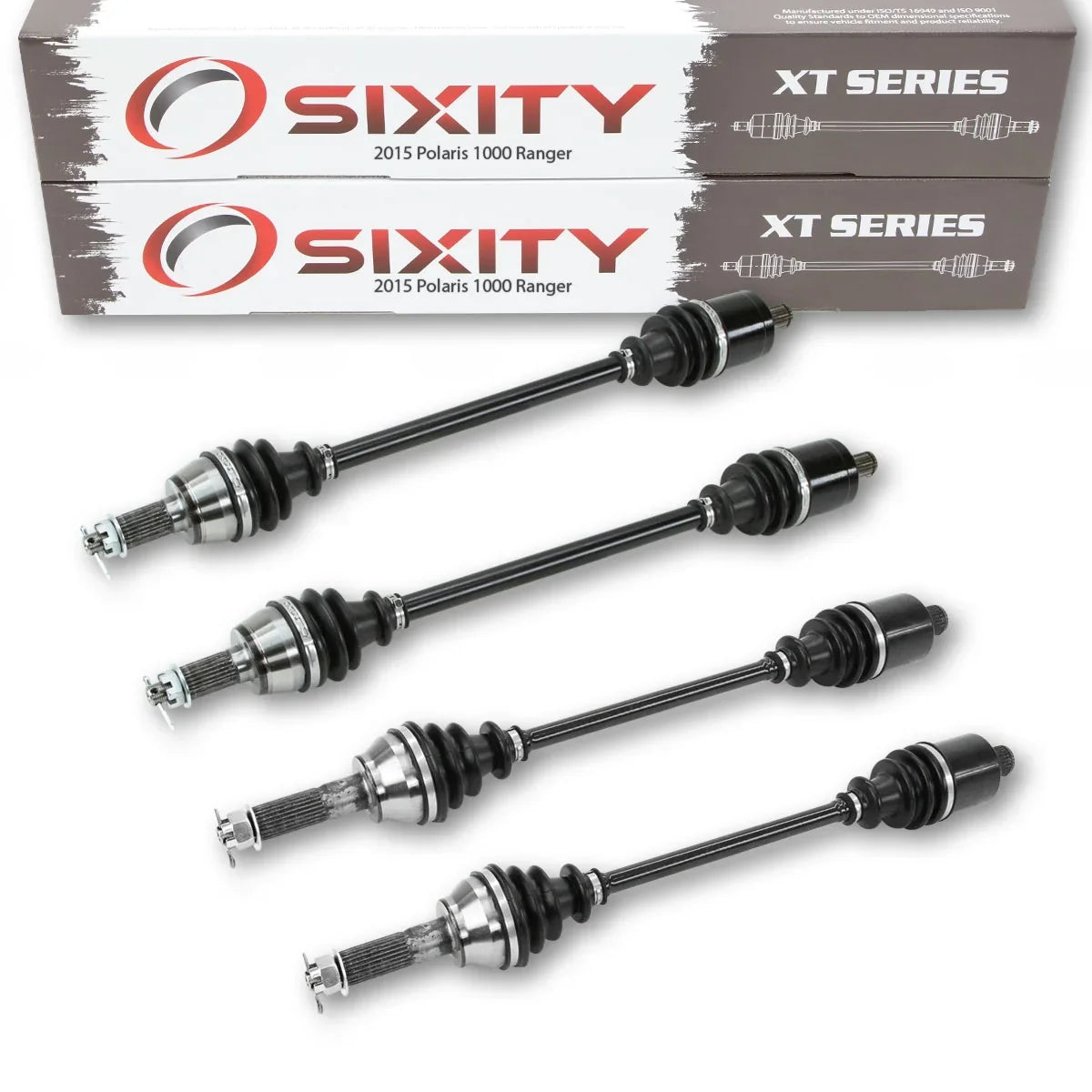 4 pc Sixity XT Front Rear Left Right Axle matching with Polaris Ranger 1000 2015 - R15RTAD1AA EA DIESEL 4X4