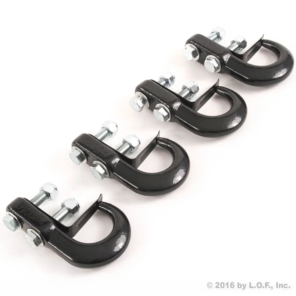 Red Hound Auto 4 Universal Recovery Tow Hooks for appropriate with  Dodge Chevrolet GMC  Pickup Truck