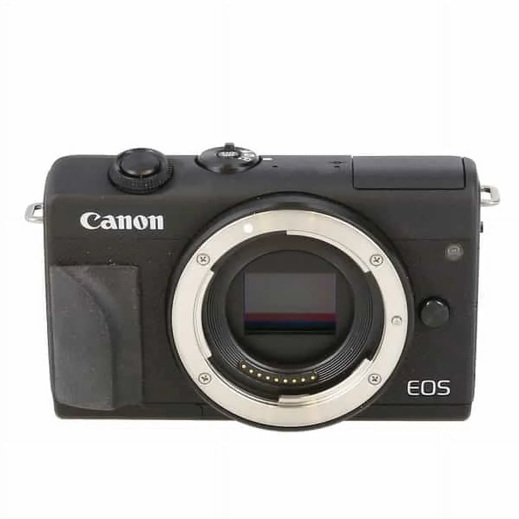 EOS M200 DSLR Camera (Body Only) +  32GB Class 10 Memory Card +  EOS Shoulder Bag 100ES + Card Reader + Lens Cap Holder - International Version