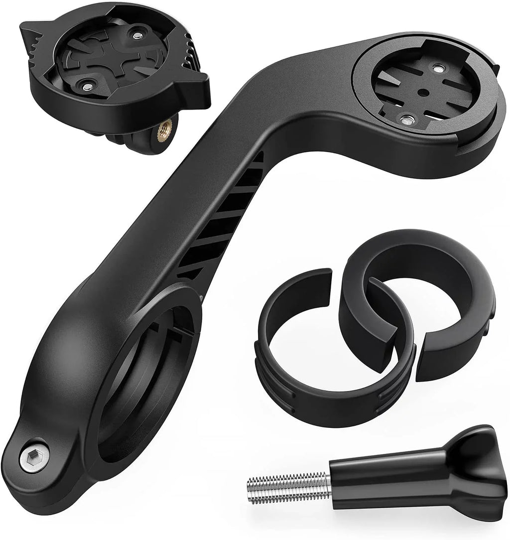 Flush Out Front Mount and Quarter-Turn to Friction Flange Mount Adapter appropriate with Garmin Edge GPS Bike