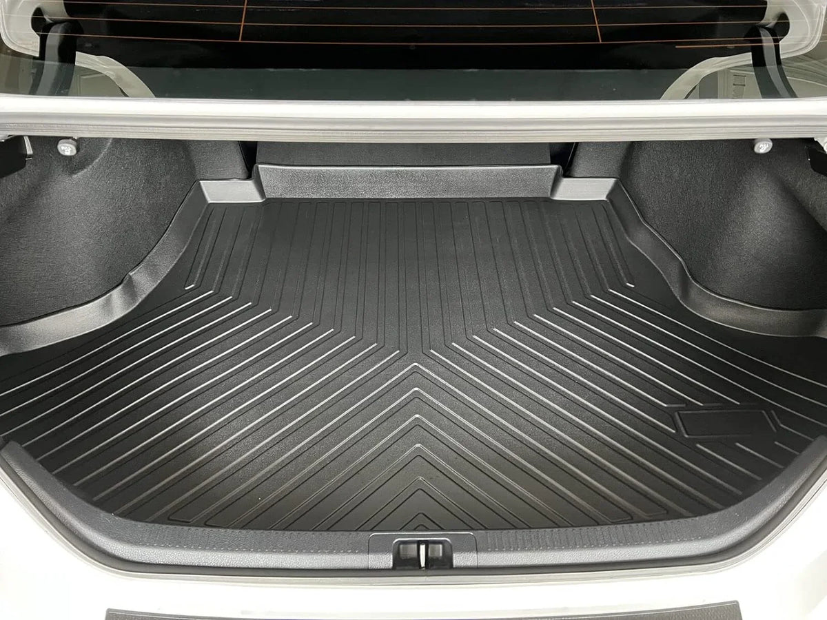 EACCESSORIES EA Cargo Liner – Trunk Mat for  Camry 2018-2024 – climate-immune Trunk Mats for Cars with Raised Lip – Non-Slip Car Trunk Mat Rubber – Easy to Install – Laser Pre-Cut Design