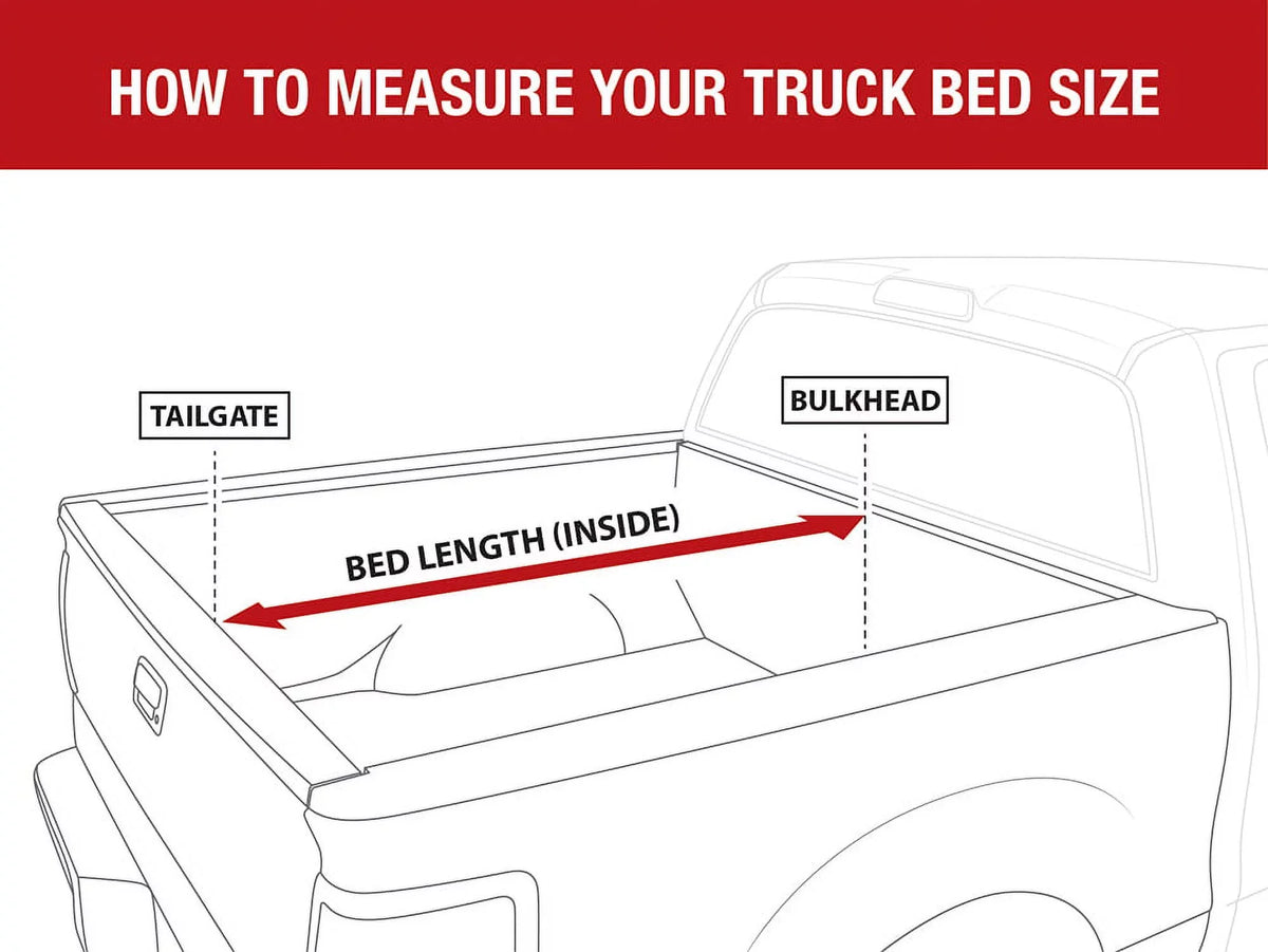 MaxMate Soft Quad-fold Truck Bed Tonneau shield appropriate with 2019-2024 Ram 1500 New Body (NOT FIT 19-23 Classic) | 6'4" (76") Bed | TCD484045