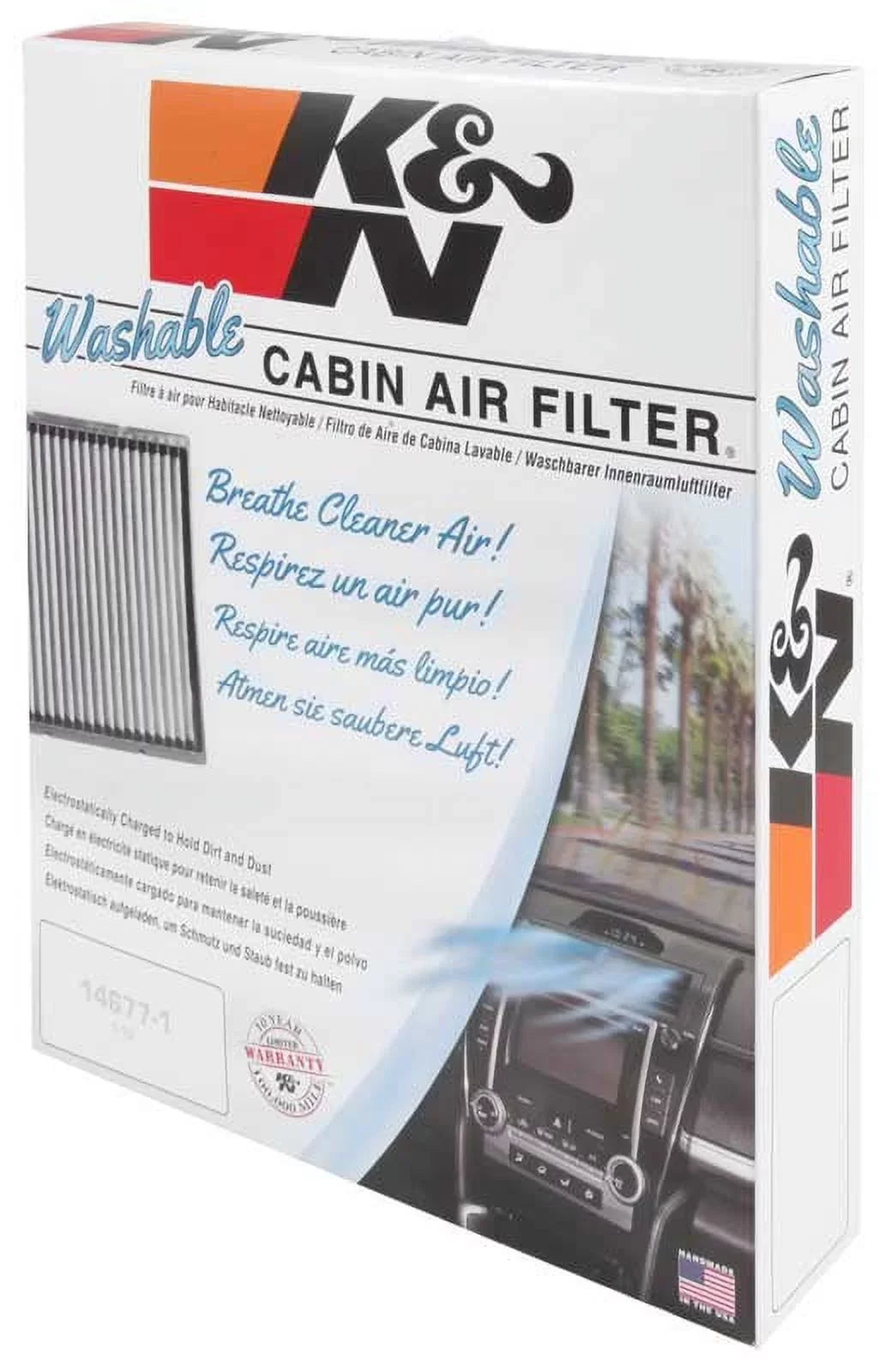 K&N VF2045 Washable & Reusable Cabin Air Filter Cleans and Freshens Incoming Air for your , Mazda, Lexus Fits select: 2002-2010 LEXUS SC, 2001-2006 LEXUS LS
