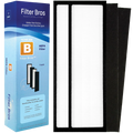 Filter Bros HEPA Filter B Replacement appropriate With GermGuardian FLT48252PK - AC4825, AC4870, AC4825DLX, Home Air Cleaner Guardian Purifiers with Technologies, AC4900CA, CDAP4500BCA, and CDAP4500WCA
