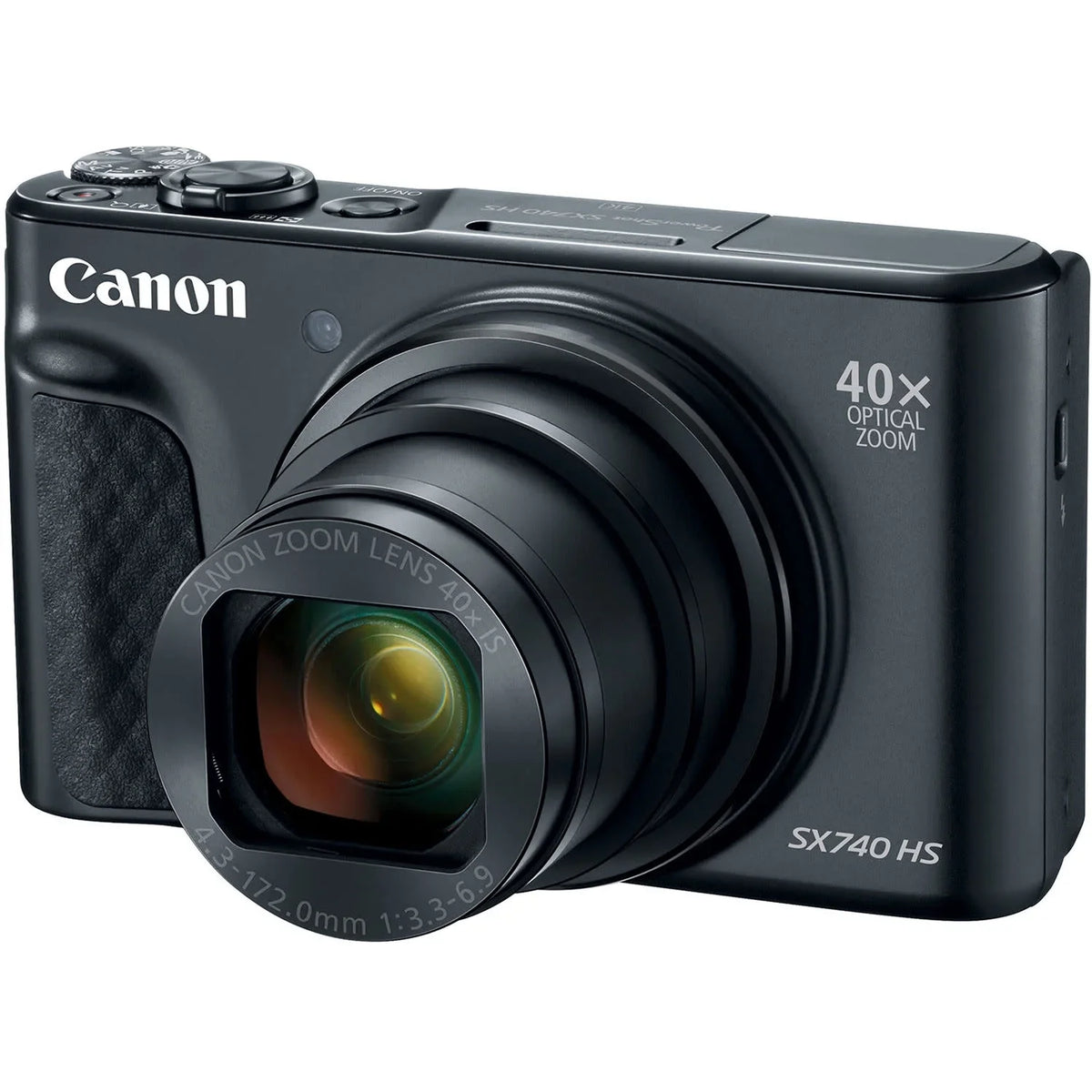 PowerShot SX740 HS 4x 20.3 Megapixel CMOS Digital Camera, New, Black