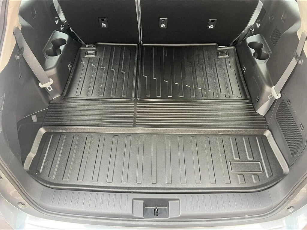 EACCESSORIES EA Cargo Liner – Trunk Mat for  Highlander 2020-2024 – atmospheric conditions-protected Trunk Mats for Cars with Raised Lip – Non-Slip Car Trunk Mat Tray Pad Boot – Laser Pre-Cut Design