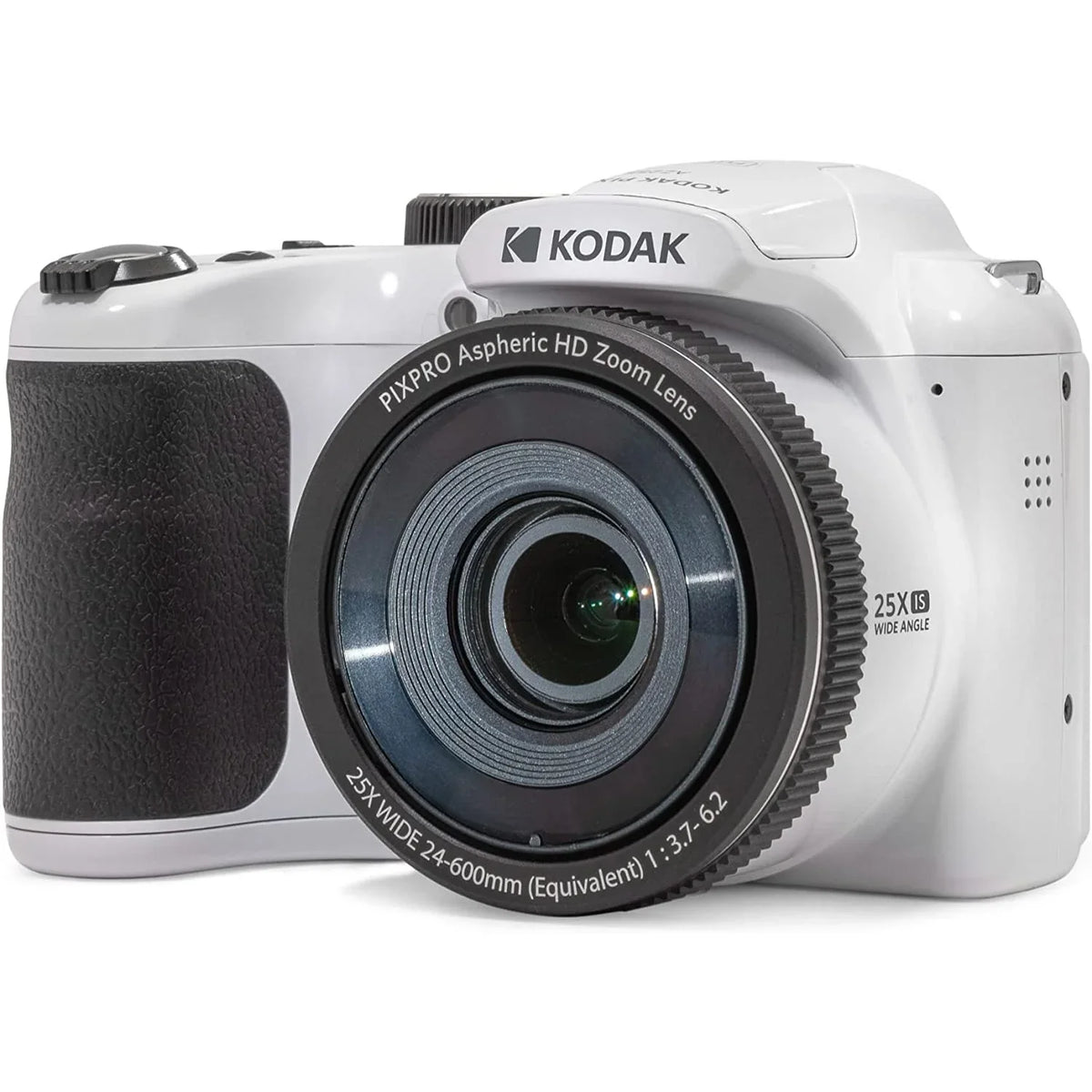 Kodak PIXPRO Astro Zoom AZ255-WH 16MP Digital Camera, 25X Optical Zoom, White Bundle with Lexar 32GB High-Performance 800x UHS-I SDHC Memory Card + Deco Photo Camera Bag
