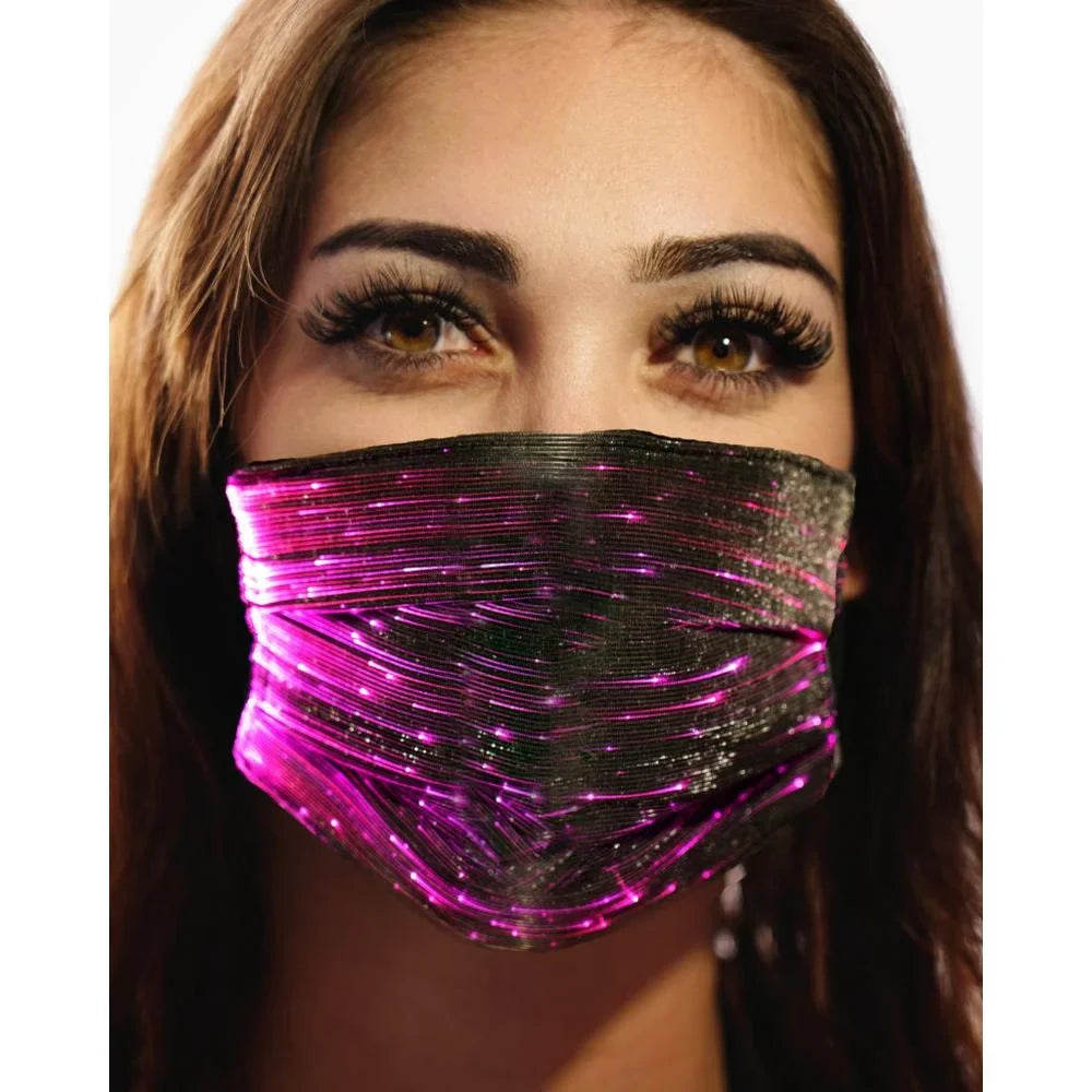 LED Party Mask - Black 106332. Western Fashion Inc