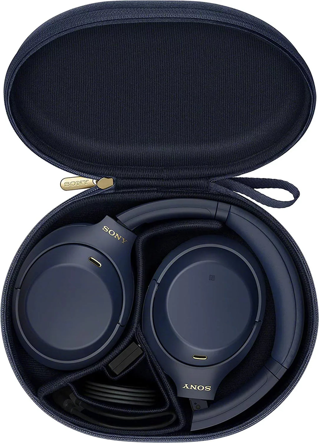 Restored  WH-1000XM4 Wireless Industry Leading Noise Canceling Overhead Headphones with Mic for Phone-Call and Alexa Voice Control, Blue (Refurbished)