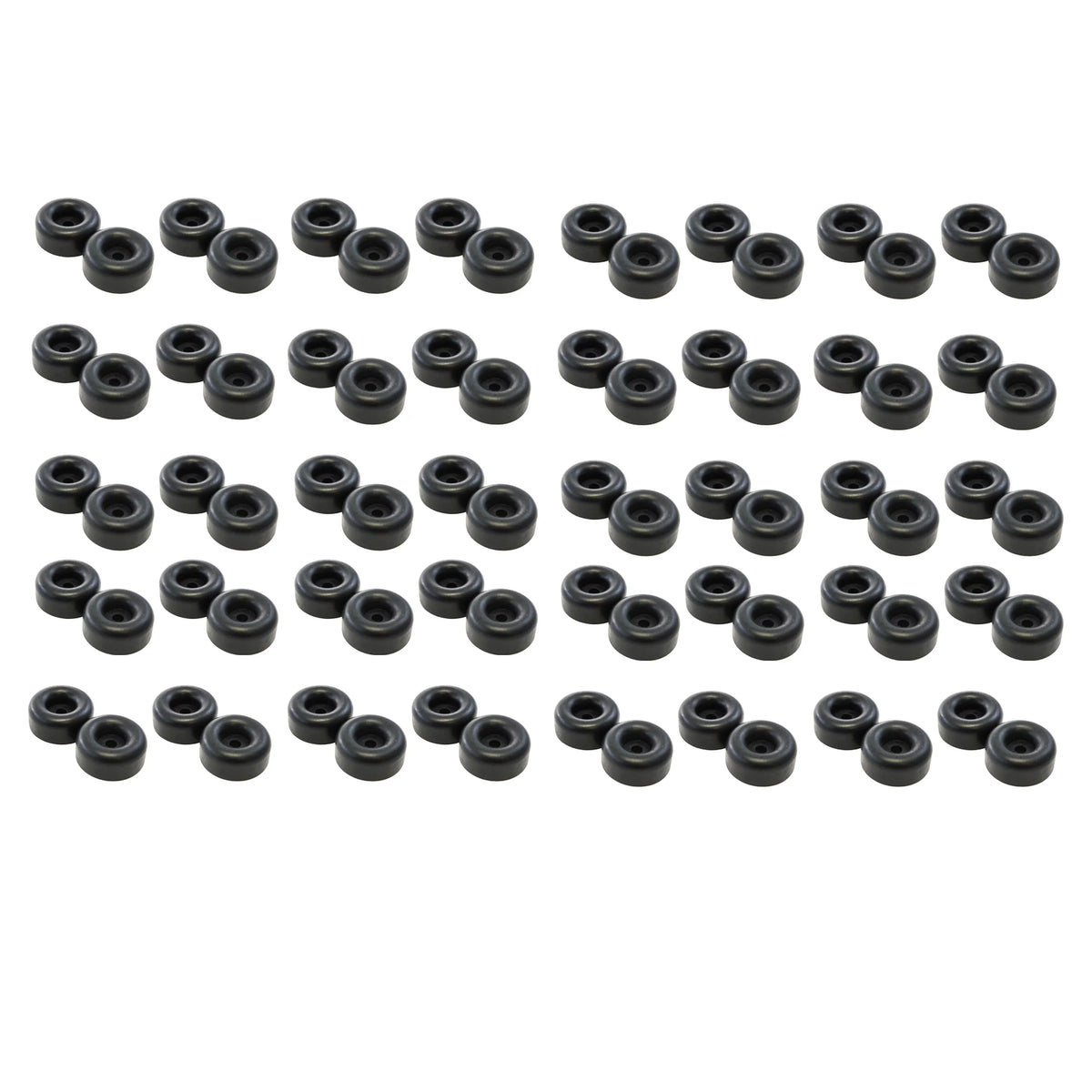 Red Hound Auto 80 Rubber Bumpers for Trailer appropriate with Ramp Door Truck 2.5 Inches Round Replacement Cargo Stop