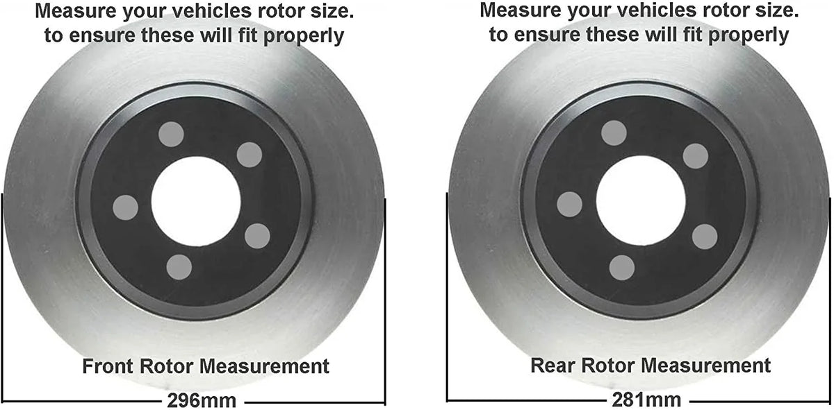 Detroit Axle - Brake Kit for 2006-2018  Rav4 11.65" Front & 11.06" Rear Drilled and Slotted Disc Rotors Ceramic Brakes Pads 2007 2008 2009 2010 2011 2012 2013 2014 2015 2016 2017 Replacement
