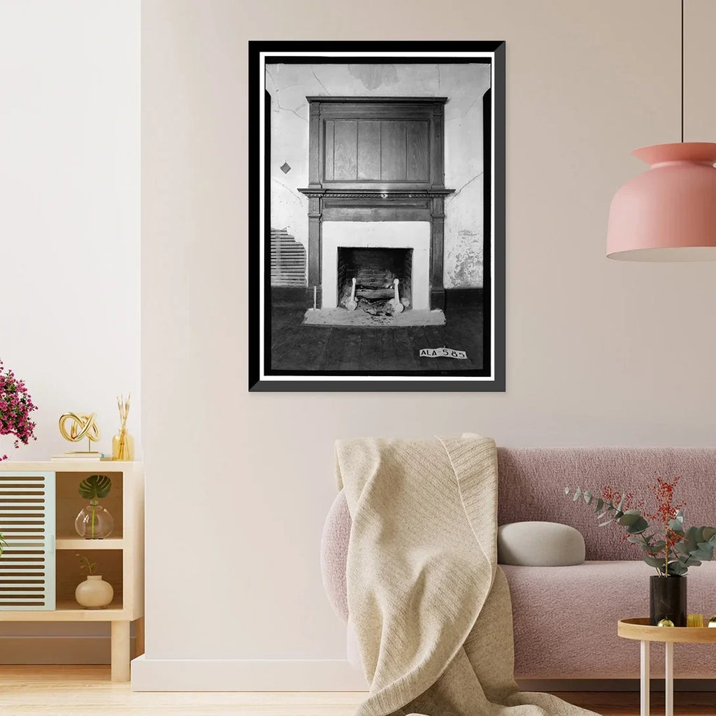Highway 29, Tuskegee, Macon County, AL - 6, 17-7/8" x 21-7/8". Historic Framed Print, Rush-Thornton House, U.S
