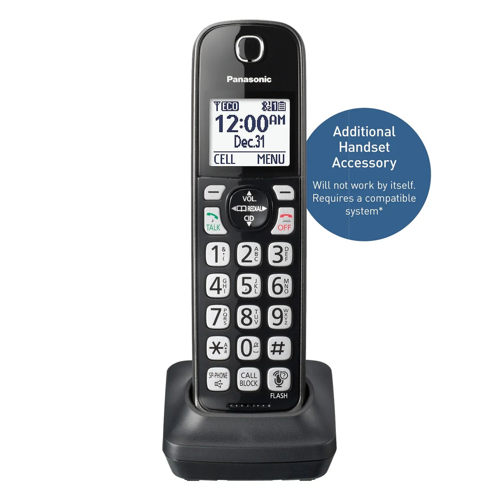 KX-TGD66x Cordless Phone Accessory Handset, KX-TGDA66M