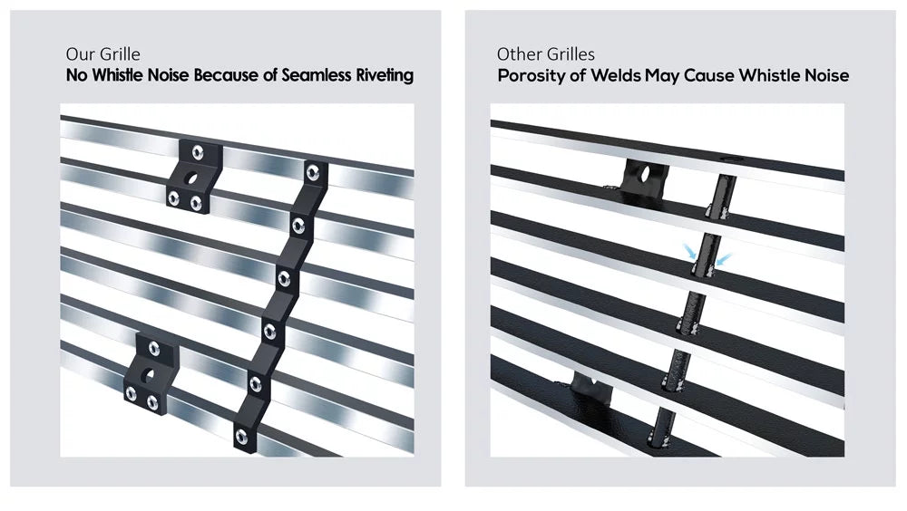 APS Premium Stainless Steel Silver 8x6 Horizontal Billet Grille matching with Suzuki Grand Vitara 2006-2012 Main Upper N19-C63158I