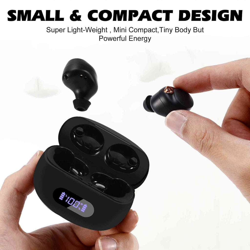 UrbanX True Wireless Bluetooth Earbuds + Charging Case, Black, Dual Connect, IPX5 moisture Resistance, Bluetooth 5.2 Connection, Balanced, Bass Boost appropriate with  Tab M8 (HD)