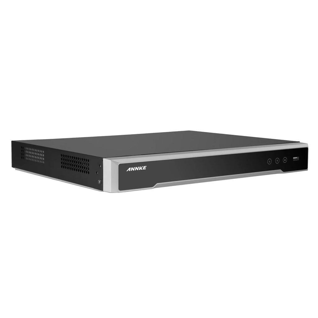 ANNKE 4K 8CH H.265+ PoE Network Video Recorder, Max 160 Mbps Outgoing Bandwidth, 2CH 4K Decoding Capability, Supports ANNKE AI Cameras, Remote Access, Dual Hard Drive Bays, No Hard Drive