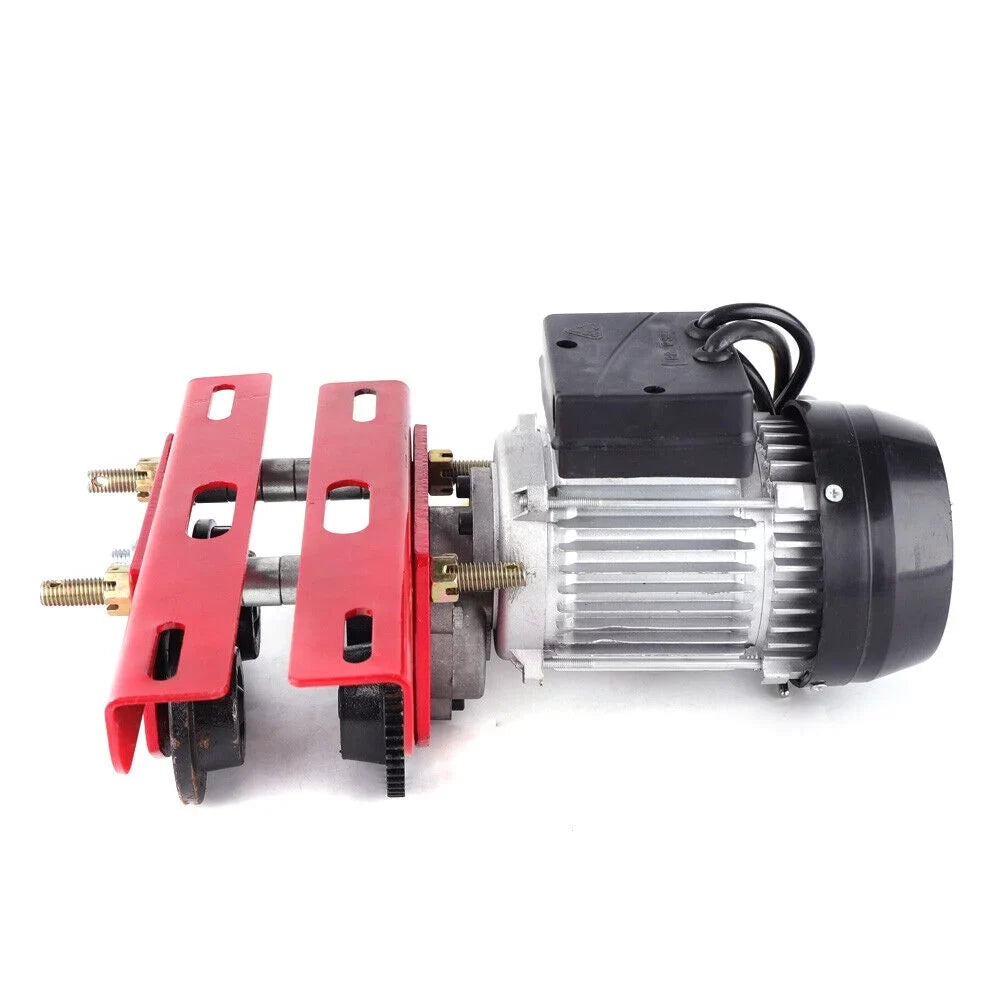 Mkyiongou Electric Hoist Trolley Winch Overhead Crane Lift 1100LBS w/I-Beam Links 110V