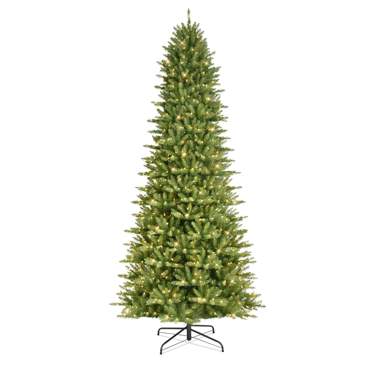 Pre-lit Slim Fraser Fir Artificial Christmas Tree 800 UL listed Clear Lights. 9 ft
