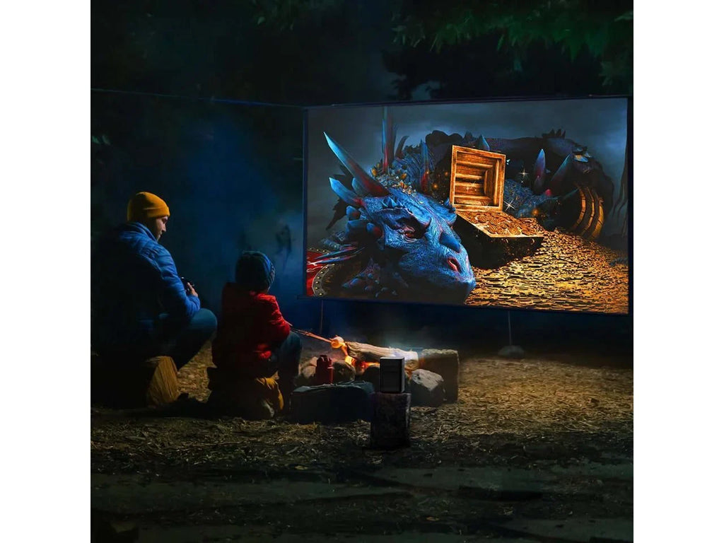 XGIMI Halo+ Portable Projector | 1080P 900 ANSI Lumens , Harman Kardon Speakers, Auto Keystone Correction, Auto Focus, Intelligent Screen Alignment