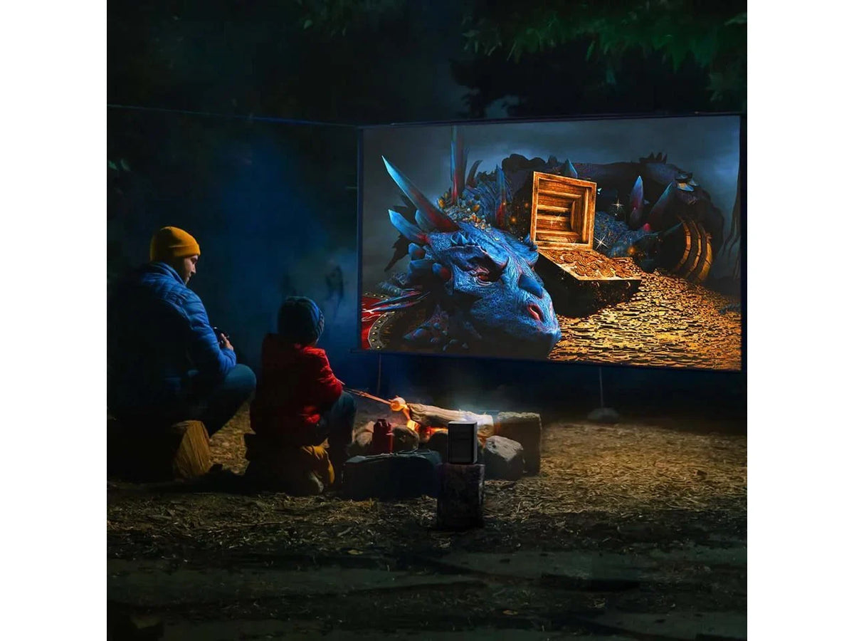 XGIMI Halo+ Portable Projector | 1080P 900 ANSI Lumens , Harman Kardon Speakers, Auto Keystone Correction, Auto Focus, Intelligent Screen Alignment