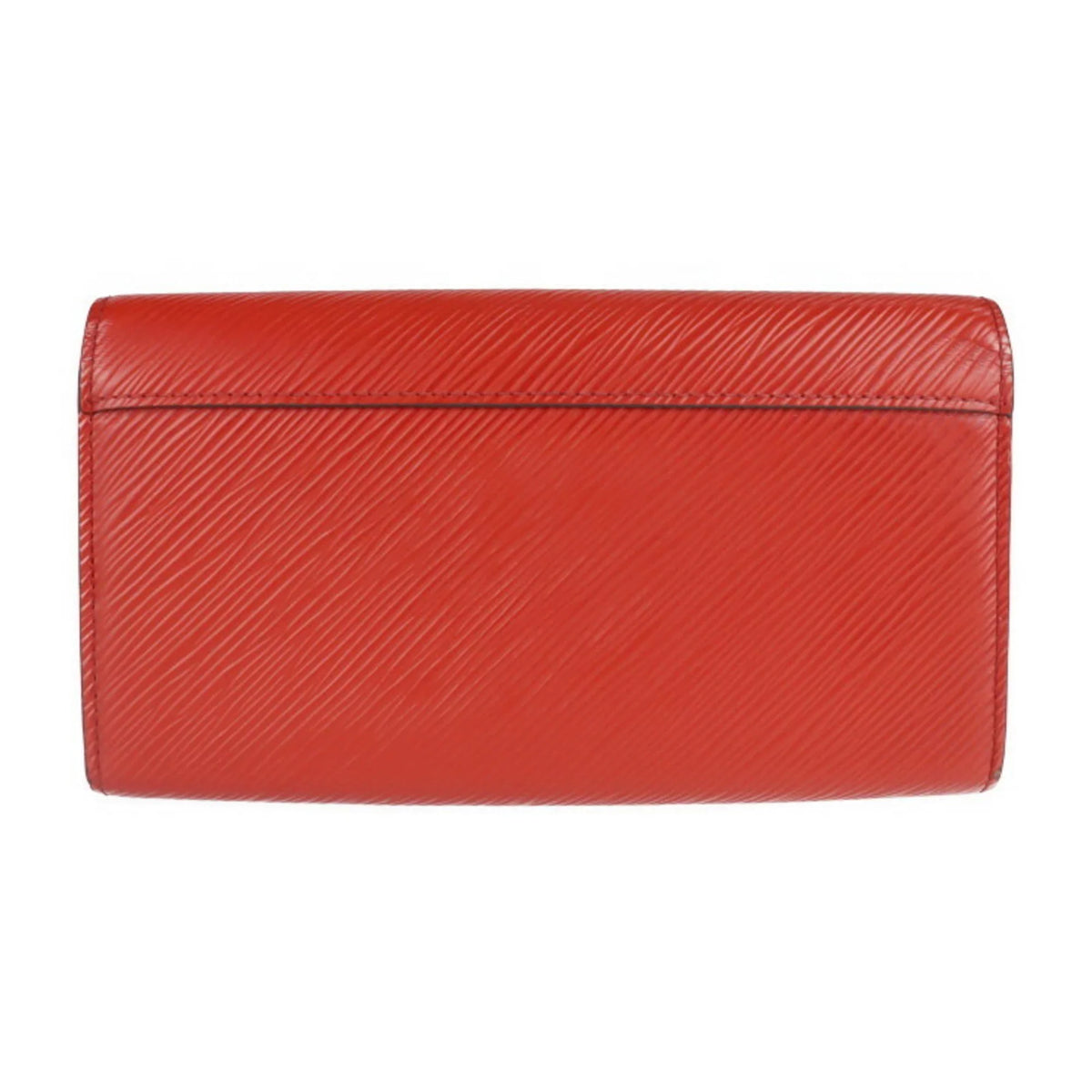 Pre-Owned LOUIS VUITTON Louis Vuitton Portefeuille Twist Long Wallet M61179 Epi Leather Coquelicot Bifold (Good)
