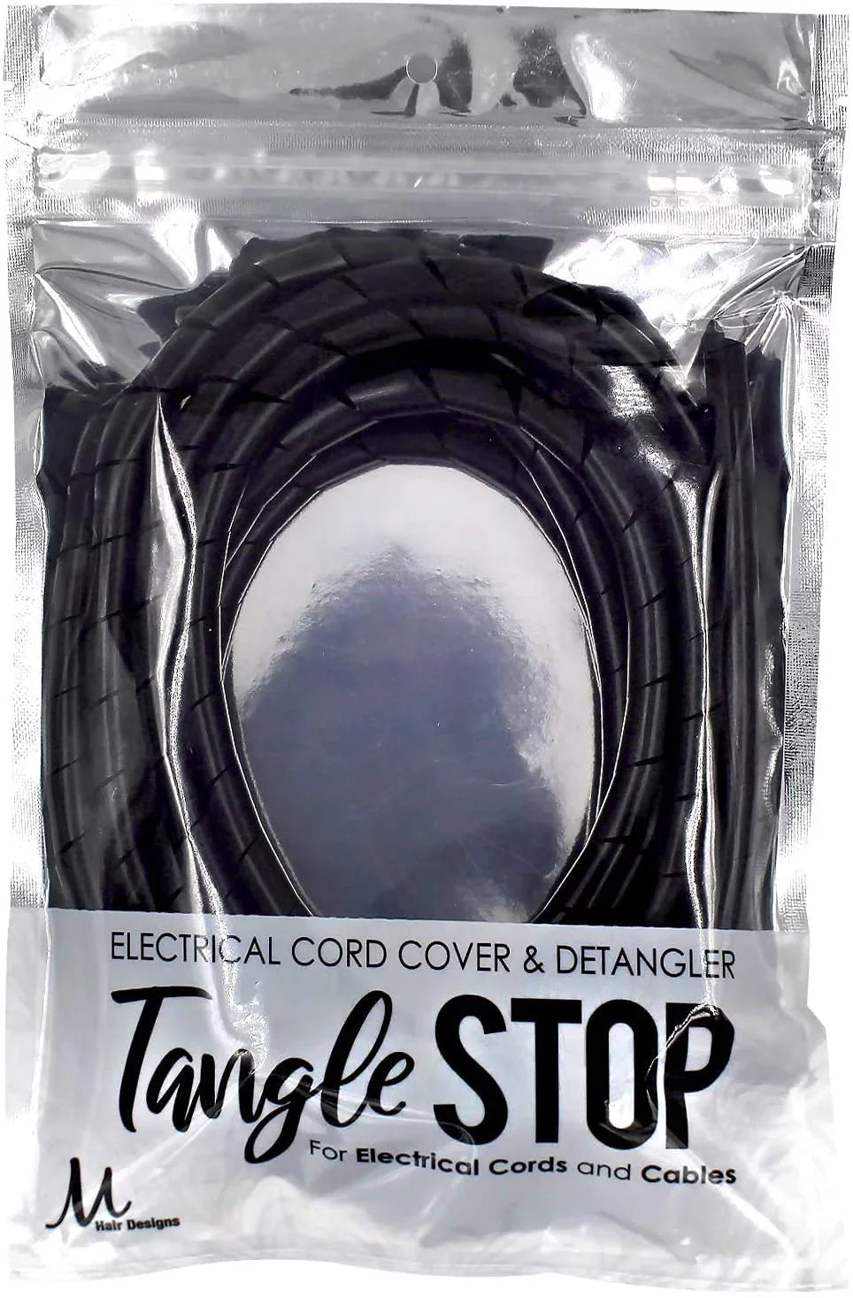 Parlux 3200 Plus Fuchsia Hair Dryer and M Hair Designs Tangle Stop Cord shield Detangler Black (Bundle - 2 Items)