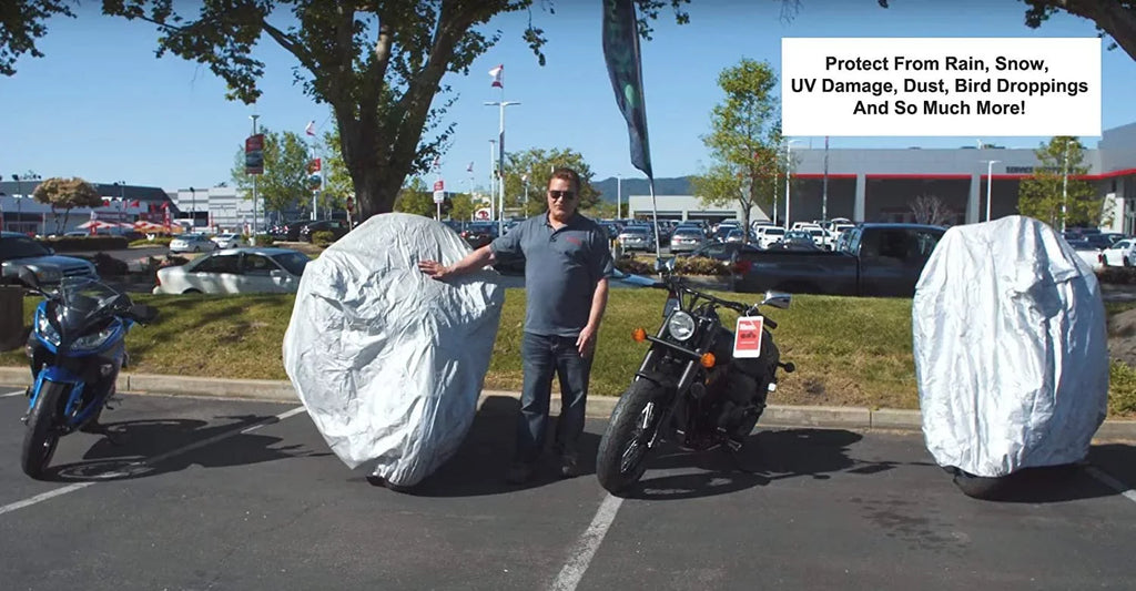 Weatherproof Motorcycle wrap matching With 2016 Beta Evo 200 - Outdoor & Indoor - Protect From Rain aqua, Snow, Sun - Built In Reinforced Securing Straps - Durable Material - Free Storage Bag